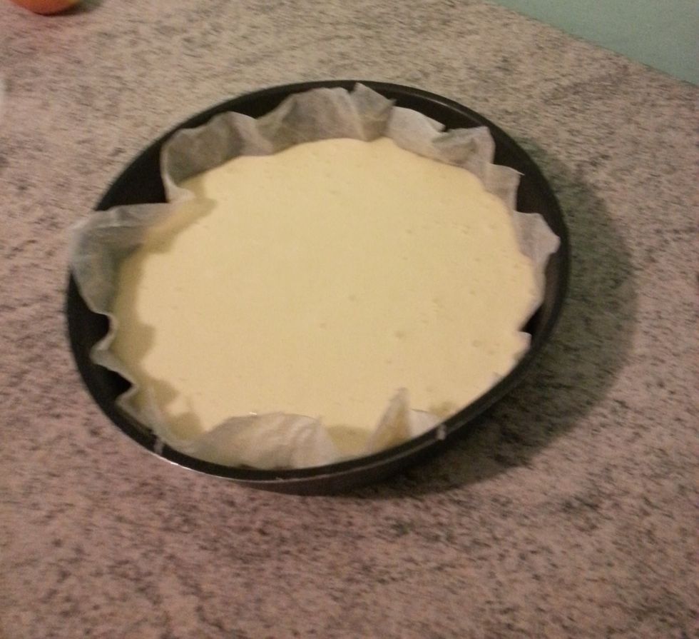 Versare in una teglia e infornare a 180\u00b0 per 30 minuti