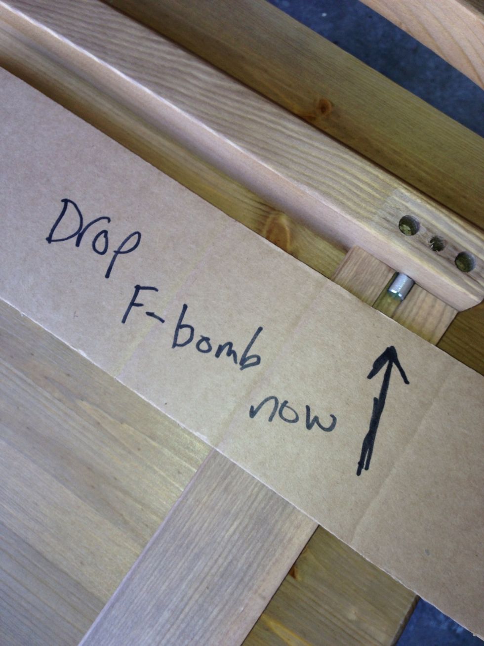 Very clear step. Feels good to say it loudly. Make sure kids are out of earshot at the neighbors.