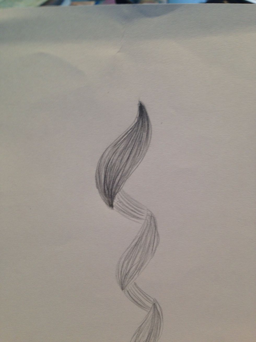 Very lightly erase the middle and scrub your finger over it