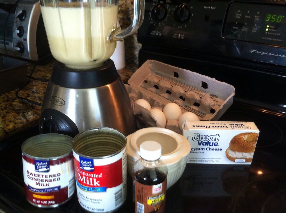 very simple... add all except 1/2 cup of the sugar in the blender...