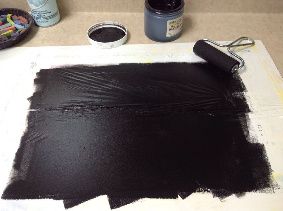 Very thin, smooth layer. Key word: thin.