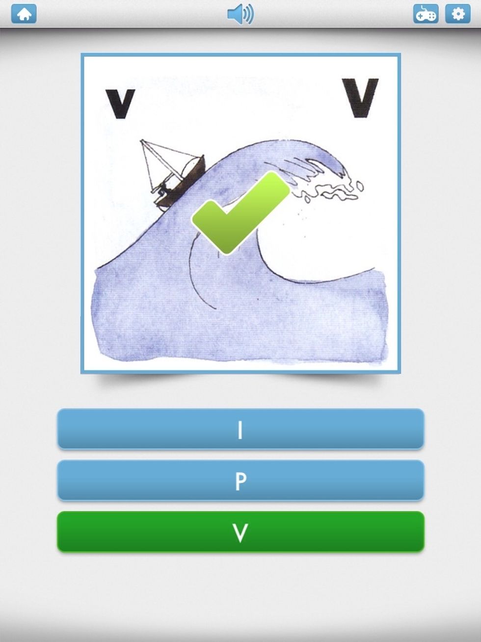 Vid r\u00e4tt val blir svaret gr\u00f6nt och en gr\u00f6n bock visas p\u00e5 fotot. N\u00e4sta slumpm\u00e4ssiga bild fr\u00e5n praxisboarden kommer upp automatiskt. F\u00f6rst visas tv\u00e5 alternativ. Max 6 alternativ kan visas.