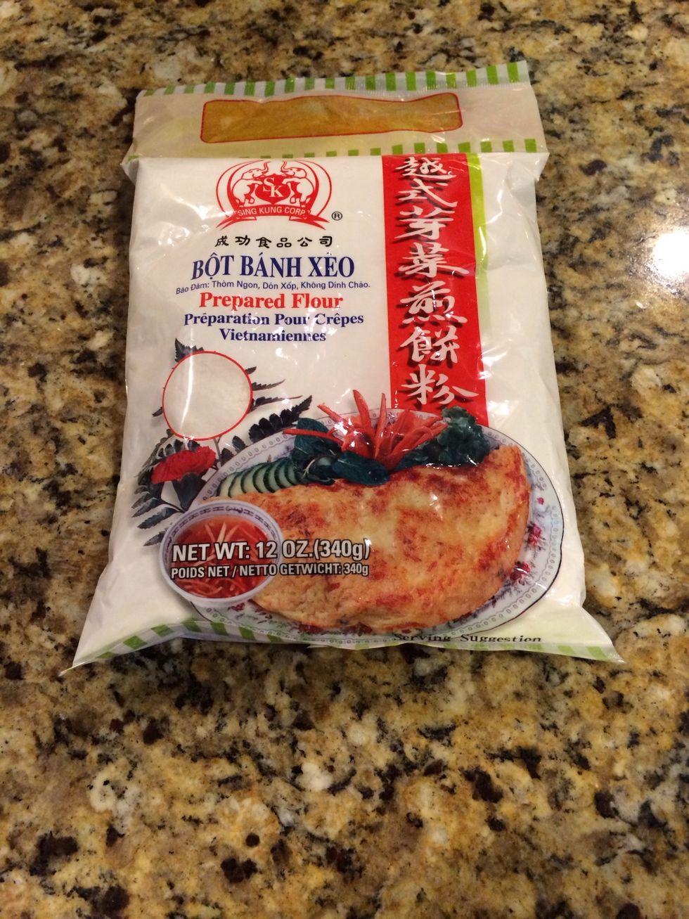 Vietnamese crepe (banh xeo) mix.