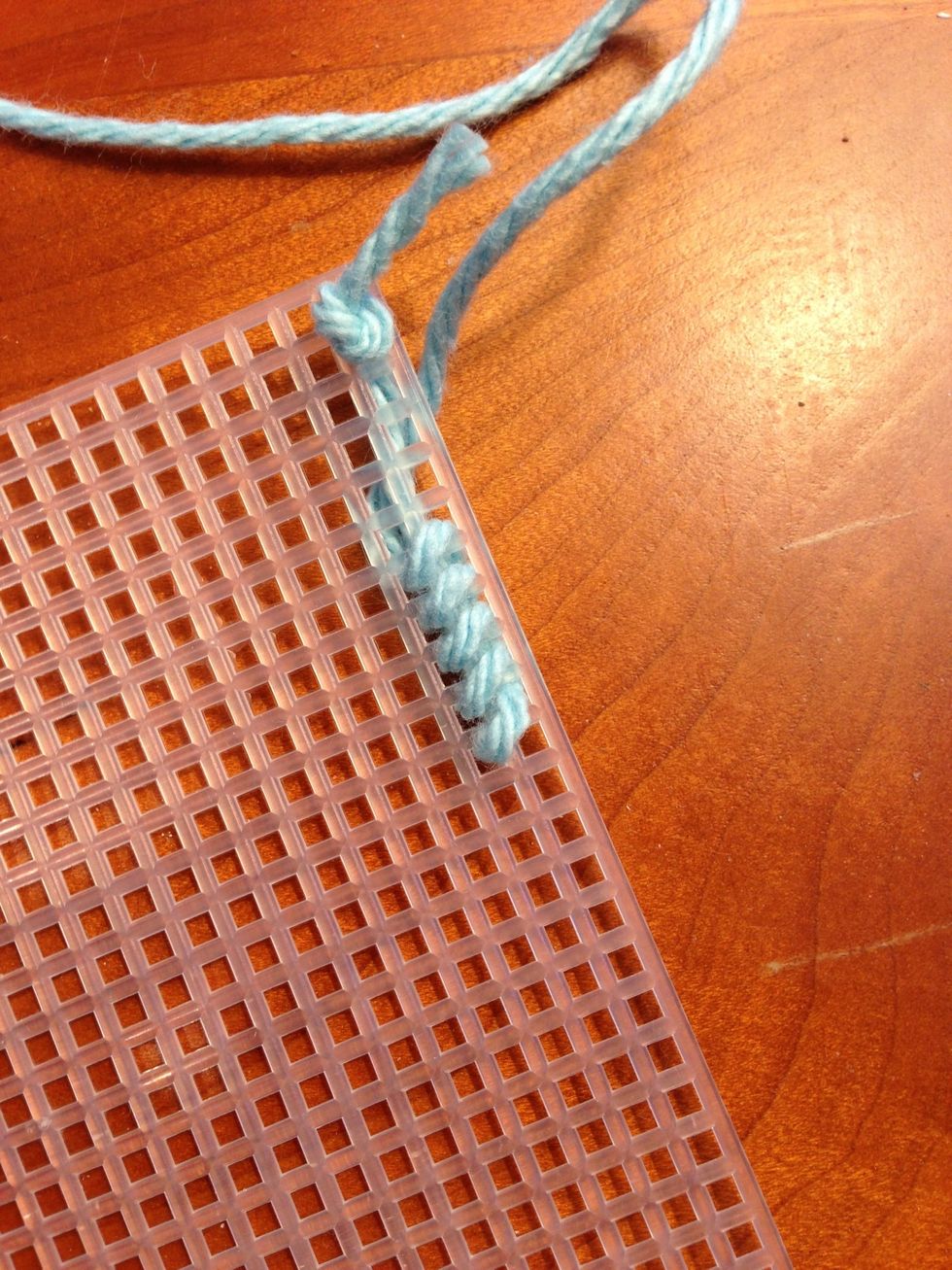 How to start your needlepoint with a waste knot - B+C Guides