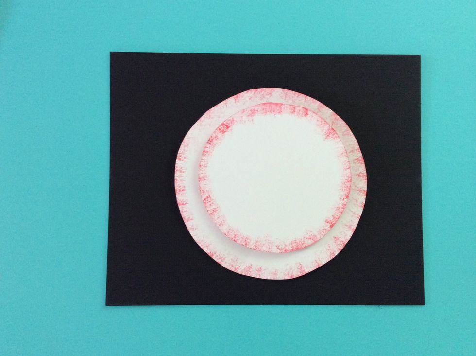 View of the snowman from the top.