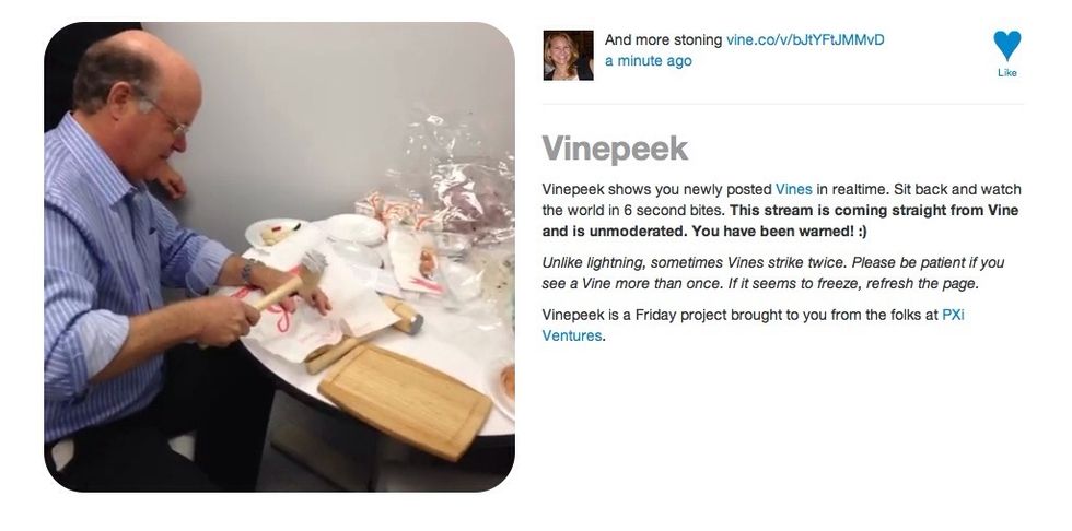 VINEPEEK.com  --- you can check out newly posted vines... In real time.  Be careful it is not monitored.