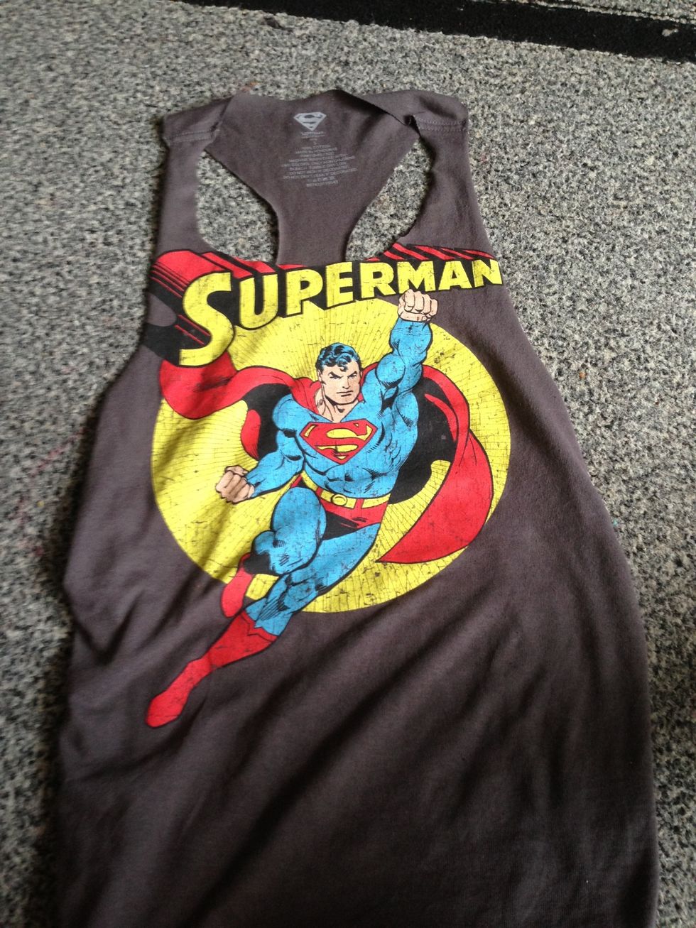 Viola! Your completed work out tee! \ud83d\udc4f