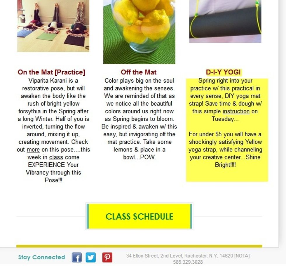 Visit www.facebook.com/YogaDrishTi to find DrishTi D-I-Y YOGI Weekly!! Mat Carrier Was Featured Here in the Newsletter, Which Carries Our Inspiration for the Week!! Message Me to Receive <3