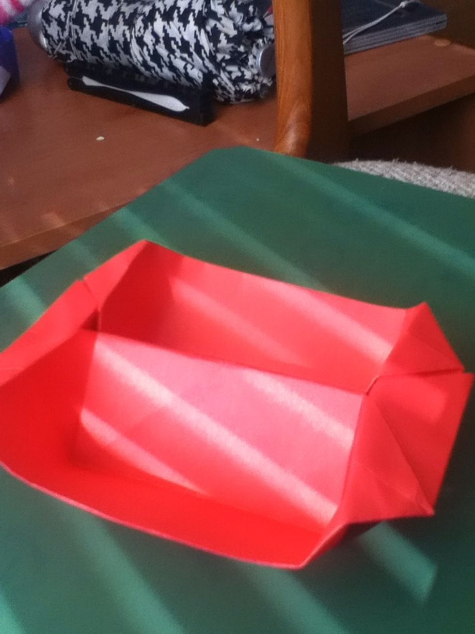 Voila! An Origami Pin Tray! All that's left to do is put some pins in it!