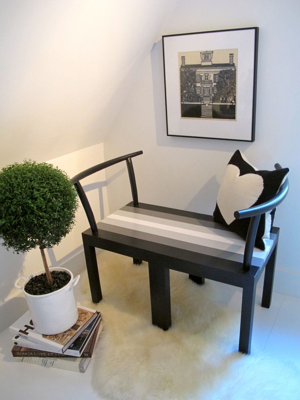 Voila! And just like that this super chic bench came to life.