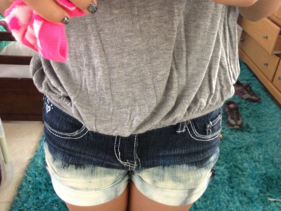 voila (bad picture \ud83d\ude1d) remember they are your shorts so have fun with them and do whatever you want.