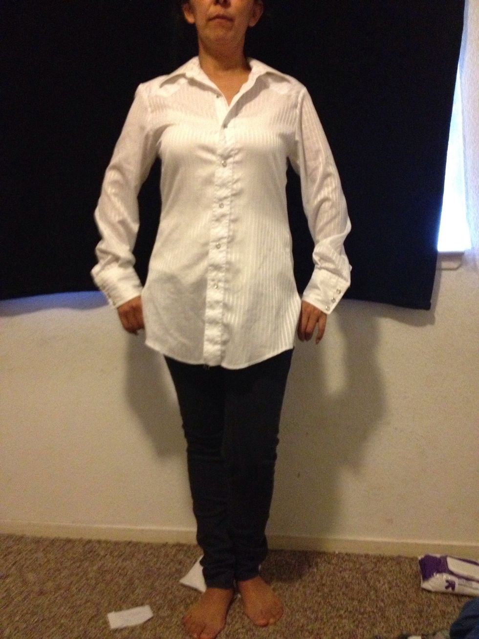 Voila!! Did you notice I unstitched the pockets?!