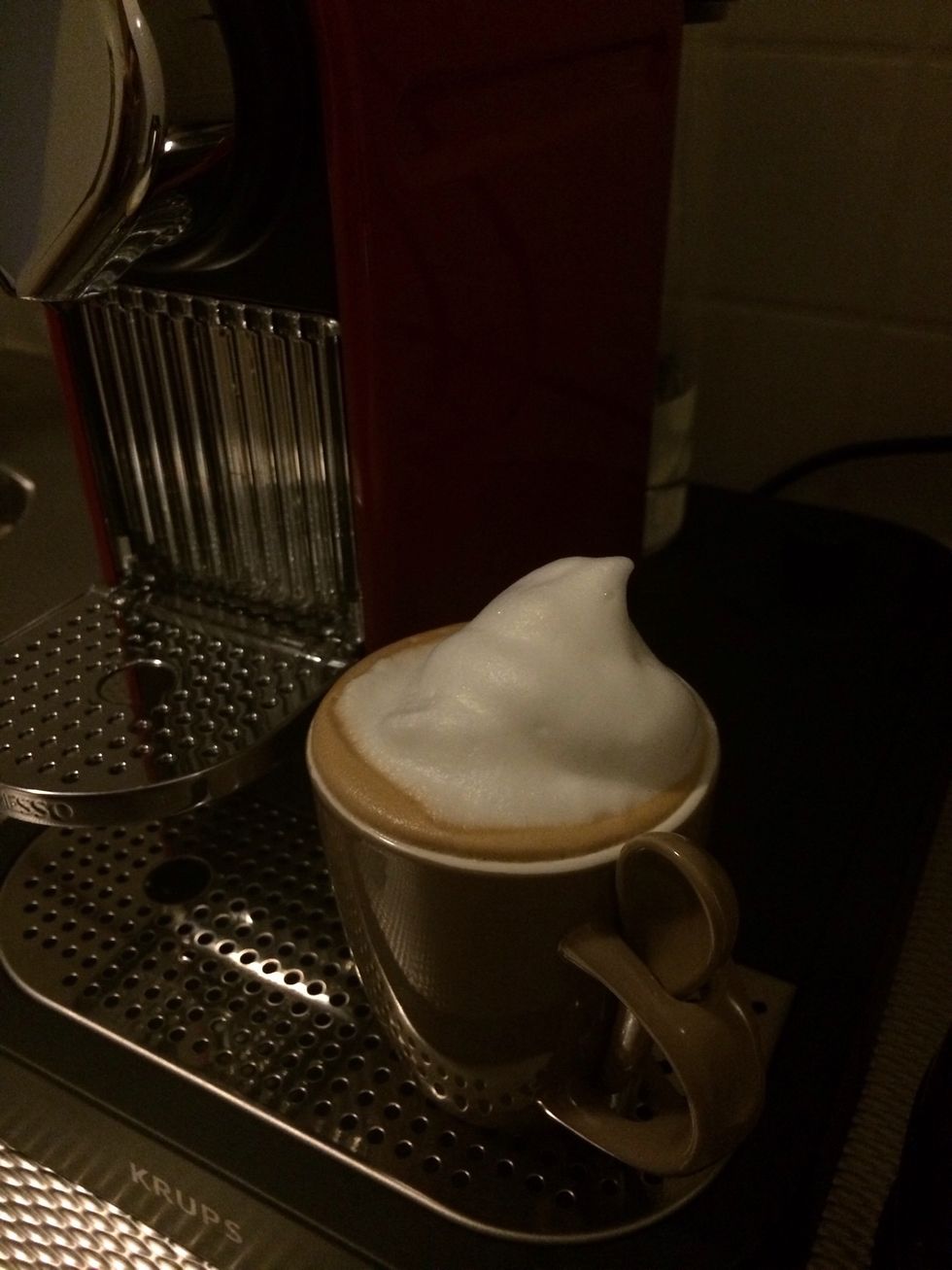 Voila! Enjoy your homemade cappuccino \ud83d\ude0a.