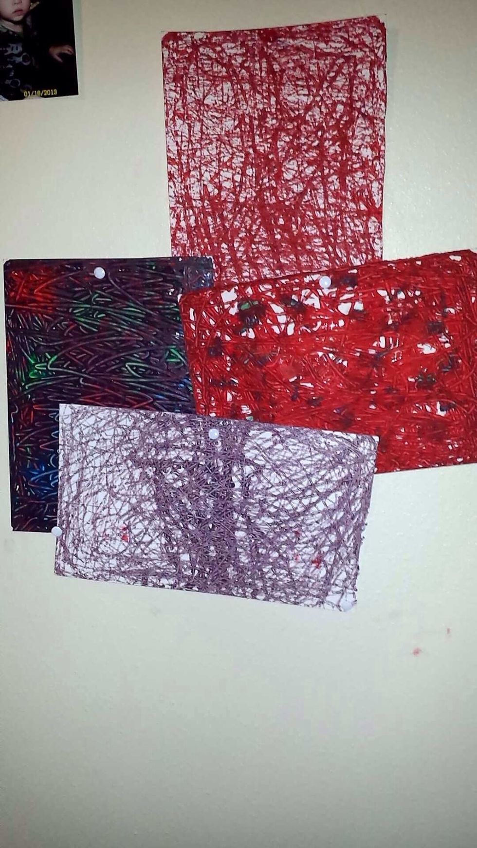 Voila!!! Hang them up for some Abstract decor in your room!