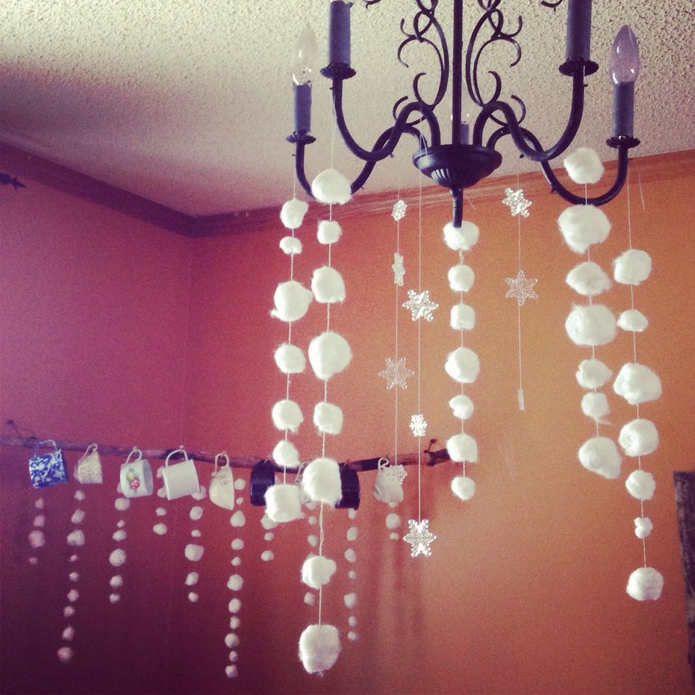 Voila! It is now snowing inside your home!