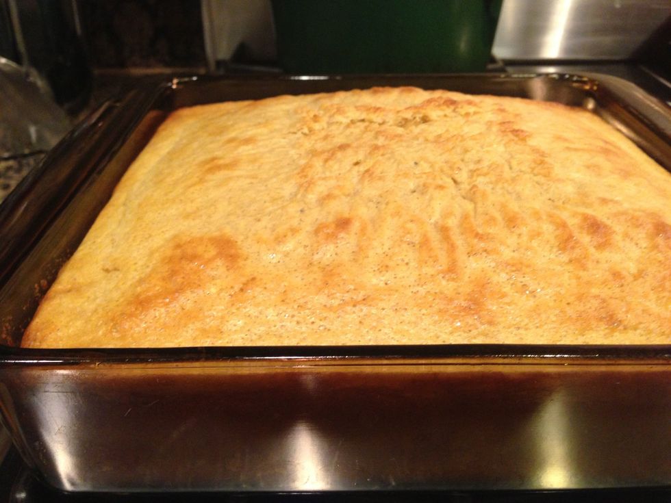 Voila! Let bread cool. The center will be like custard. Mmmmm!