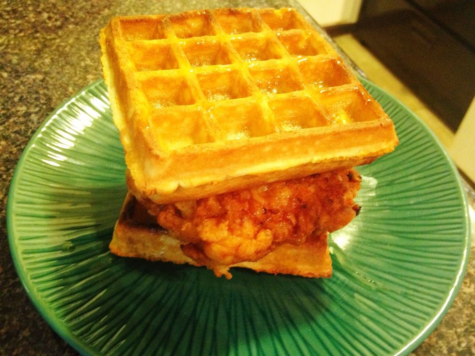 Voila! Nice and warm, moist with the perfect mix of salty and sweet!