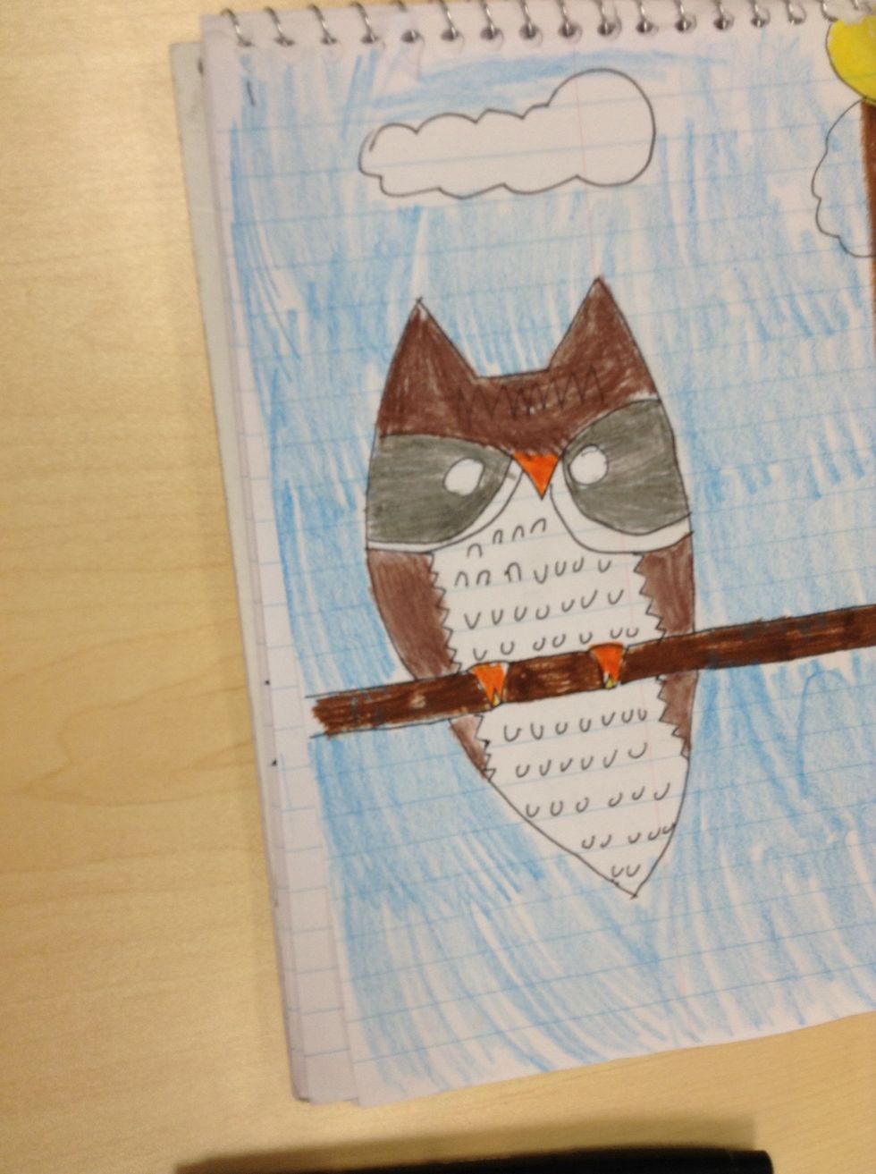 Voila! Now you have a cute beautiful owl.