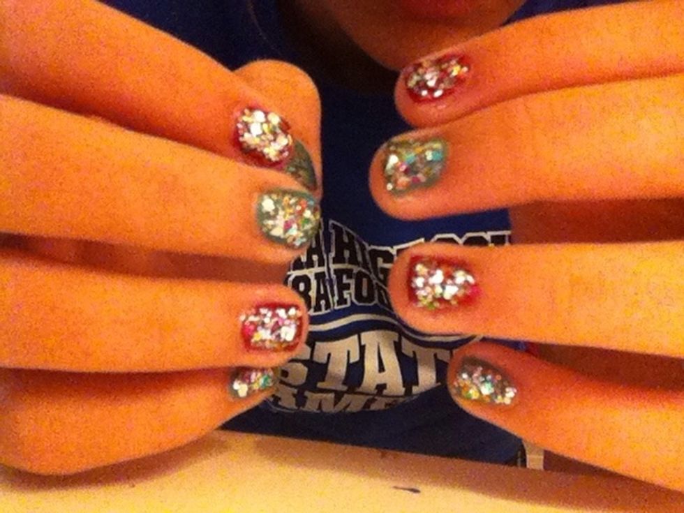 Voila! Wait for it to dry and if you want add the clear coat.