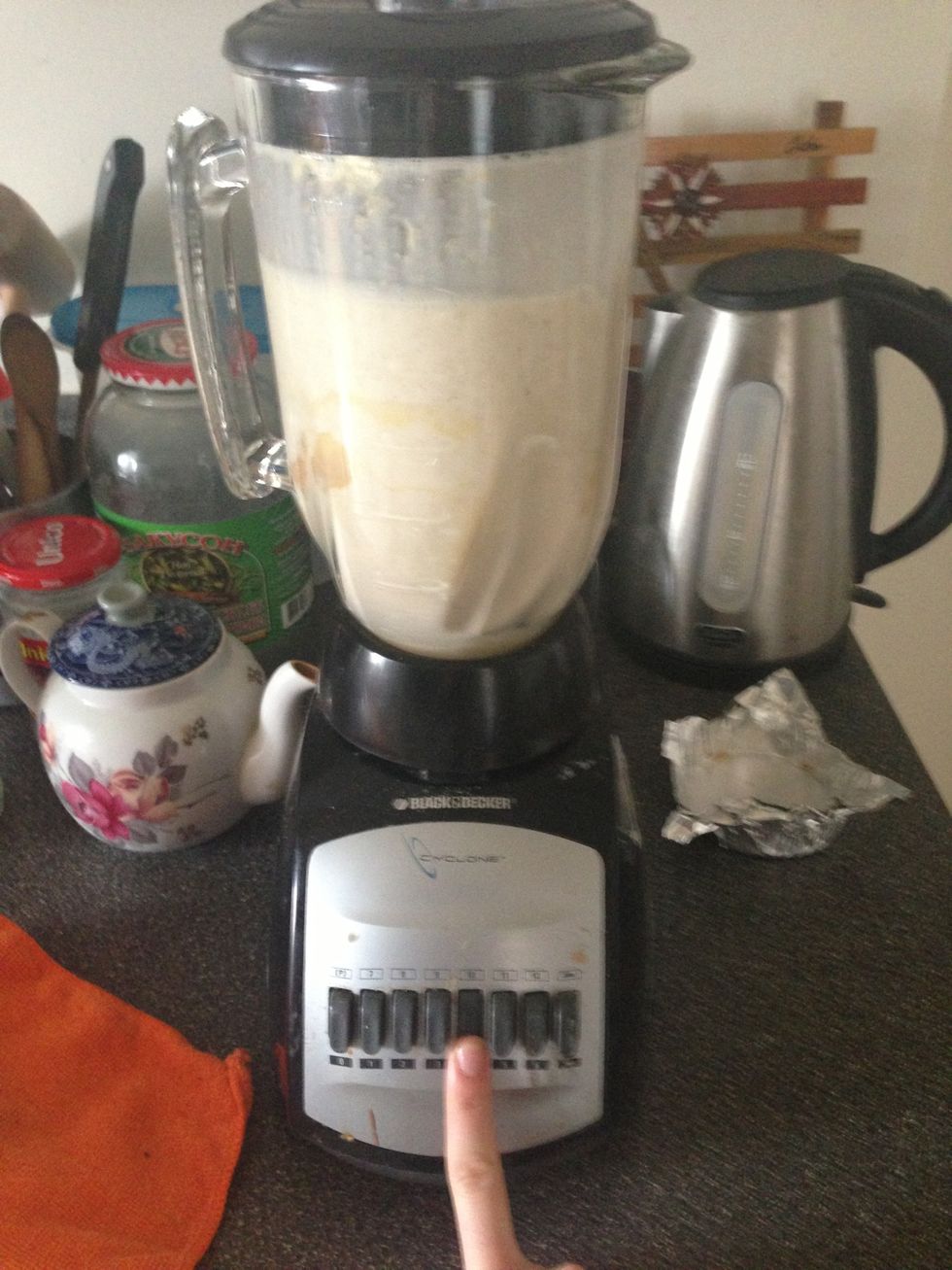wait 10 seconds and repeat (optional step, i just prefer my smoothies extra smooth (; )
