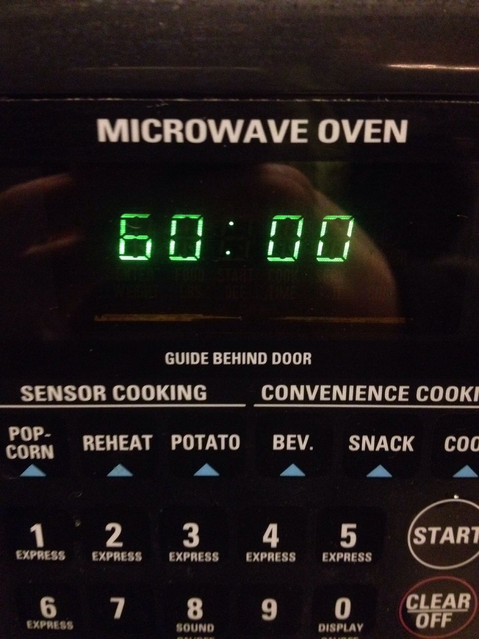 Wait and hour for the paint to dry to the touch.