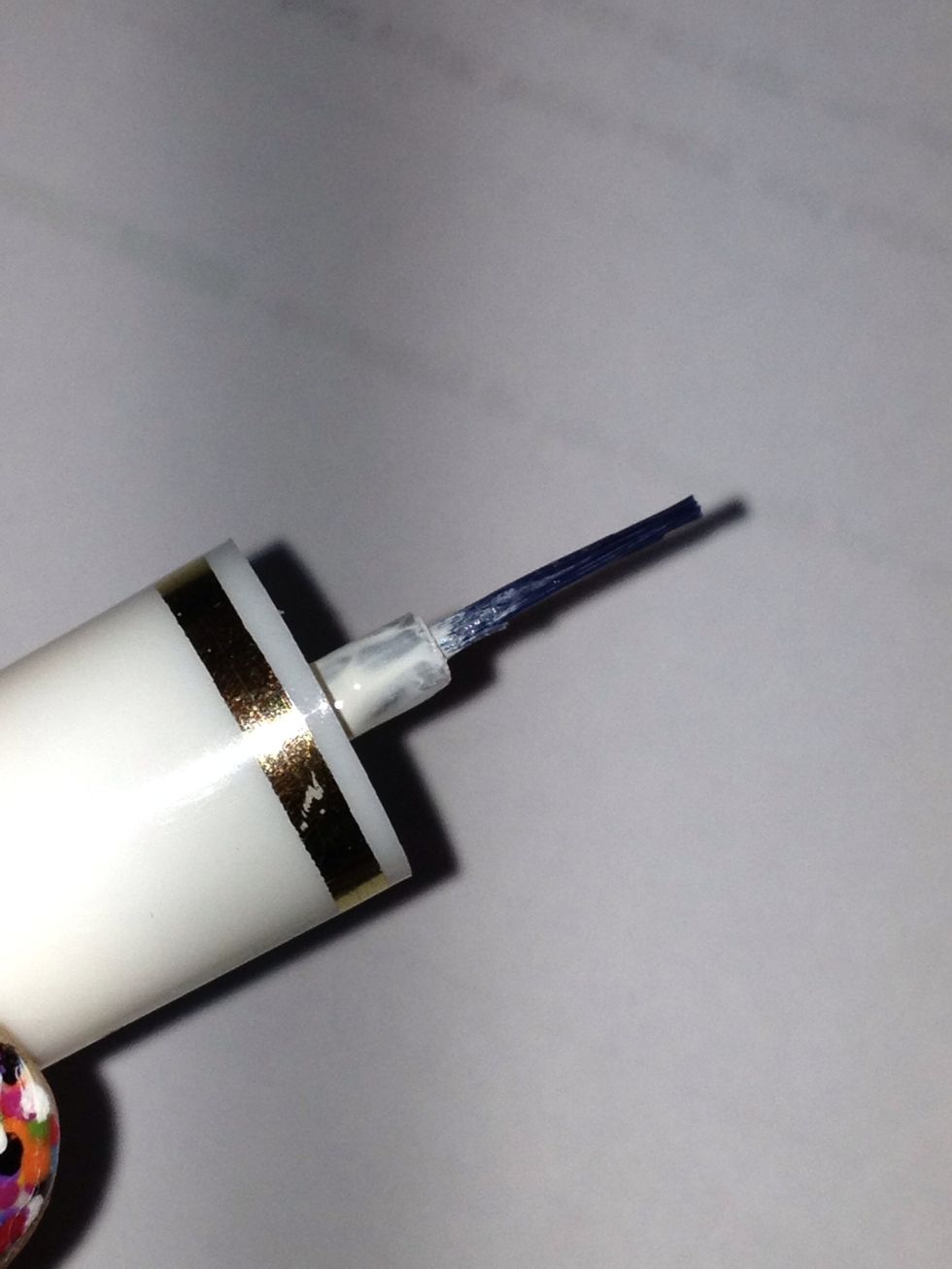 Wait for a while till the clear polish completely dries and, voila, you have your nail striper :)