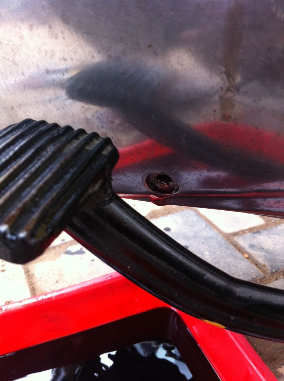 Wait for excess oil to drip out