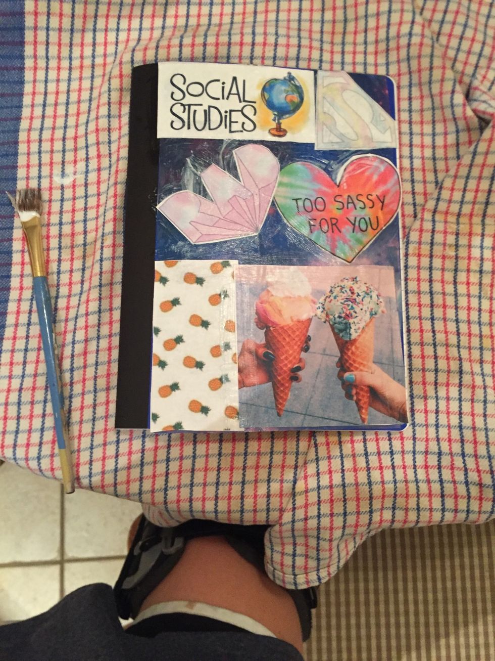 Wait for it to dry and you're done!! I hope you liked!! #schoolsupplies