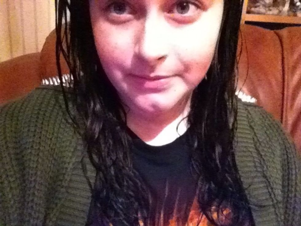 Wait for it to dry, or blow dry it :)