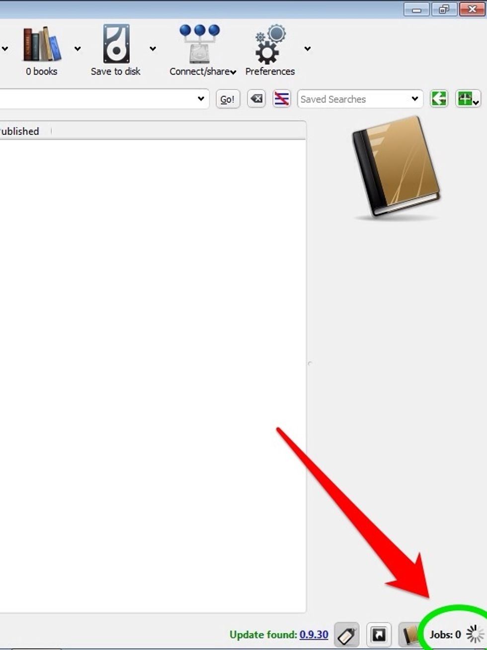 Wait for Loading Wheel to Stop Spinning / Job Count to reach Zero (Lower Right of Screen).