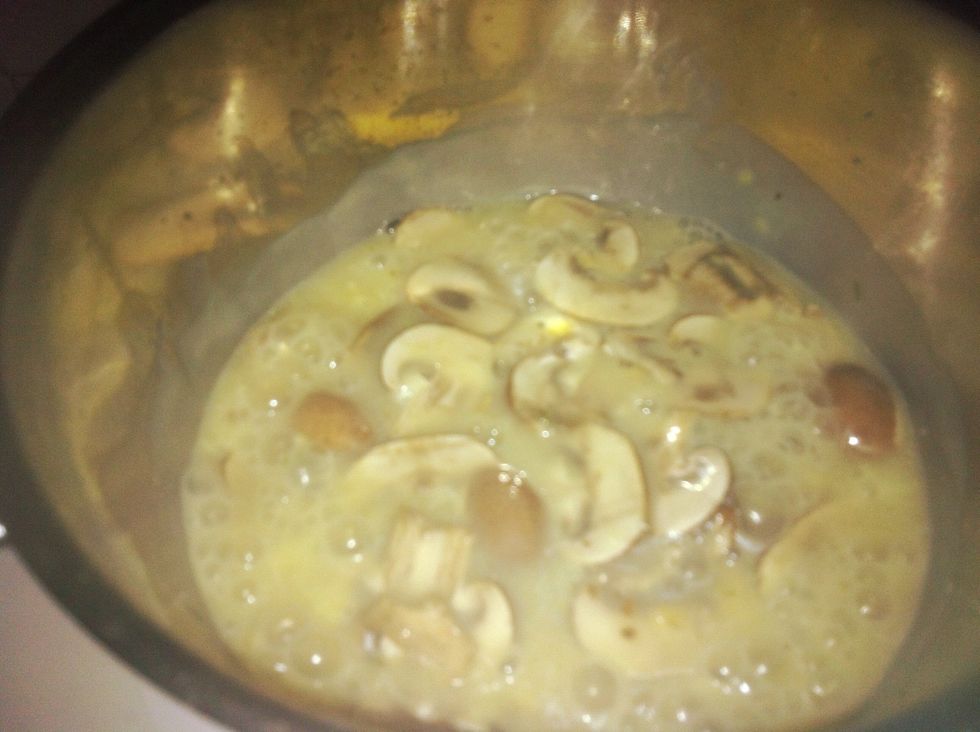 Wait for soup to thicken