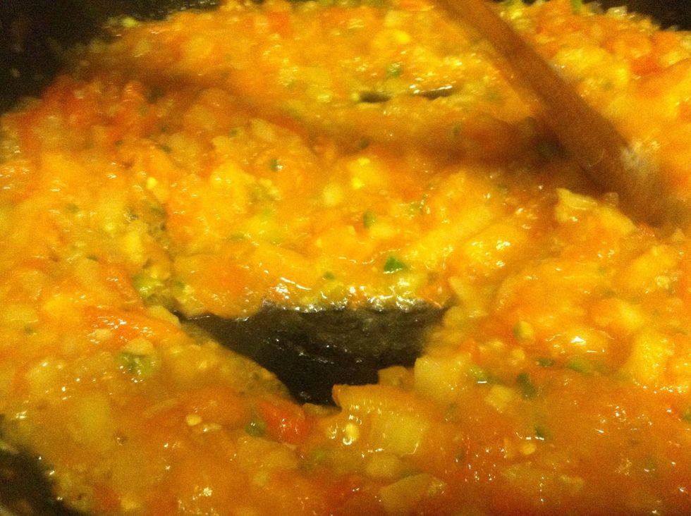 & wait for the produce to simmer. it should look like this.\u27a1