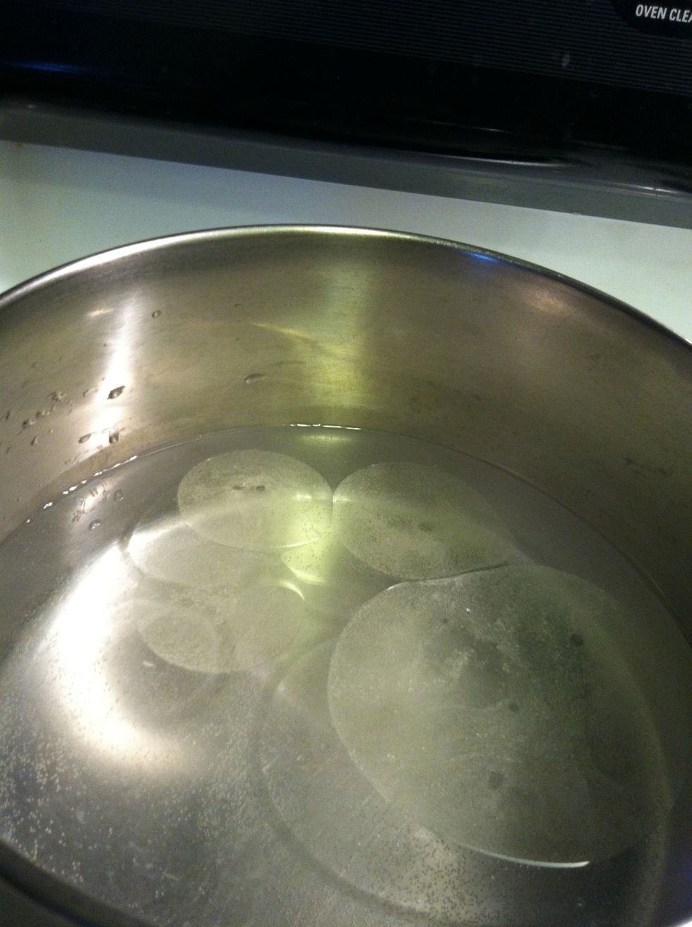 Wait for the water to boil