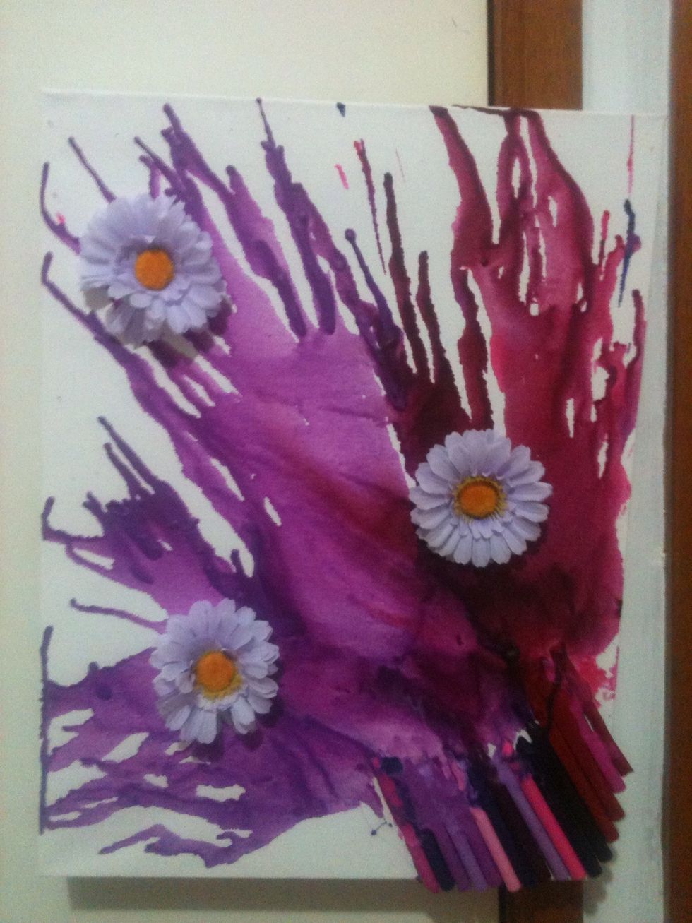 Wait for them to stick on properly!