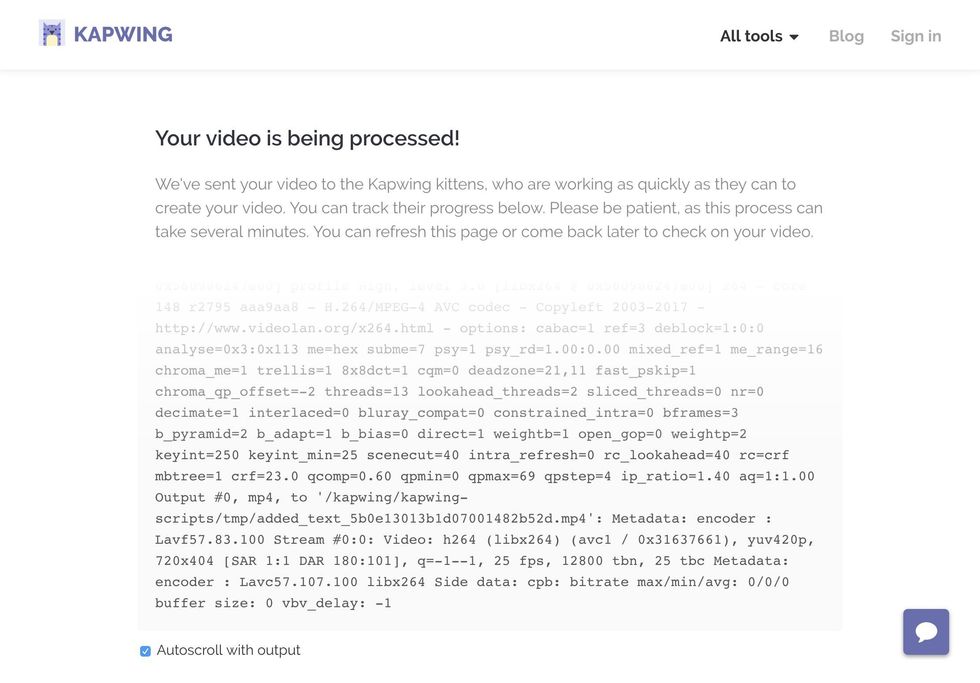 Wait for your video to load! Should take less than a minute