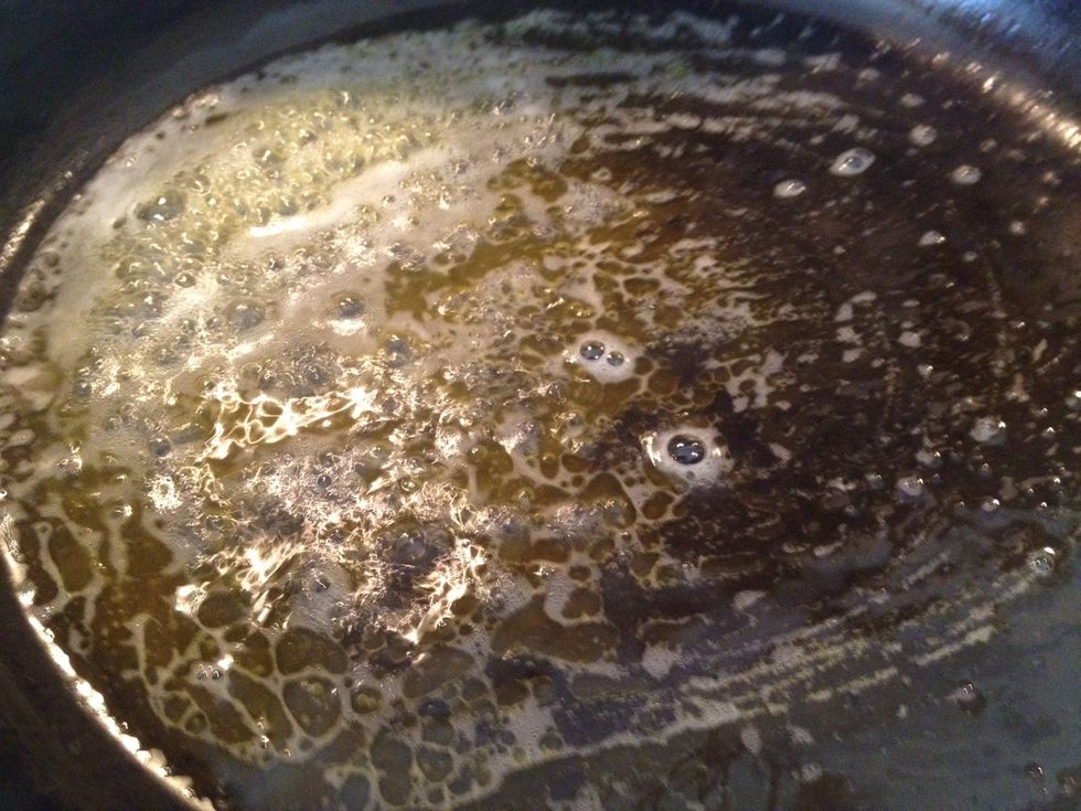 Wait Til it's completely melted.