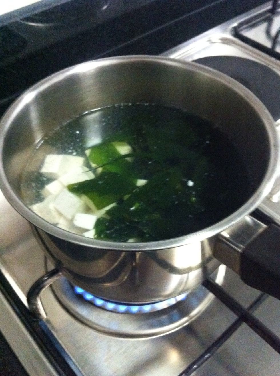 Wait until boiled water