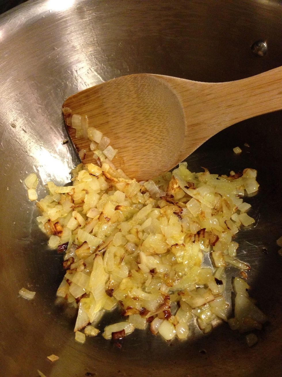 Wait until onion golden brown