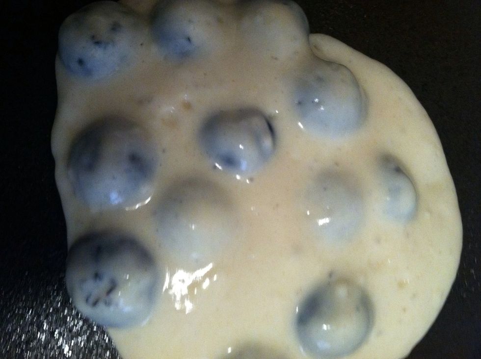 Wait until you see bubbles in the batter before you flip.