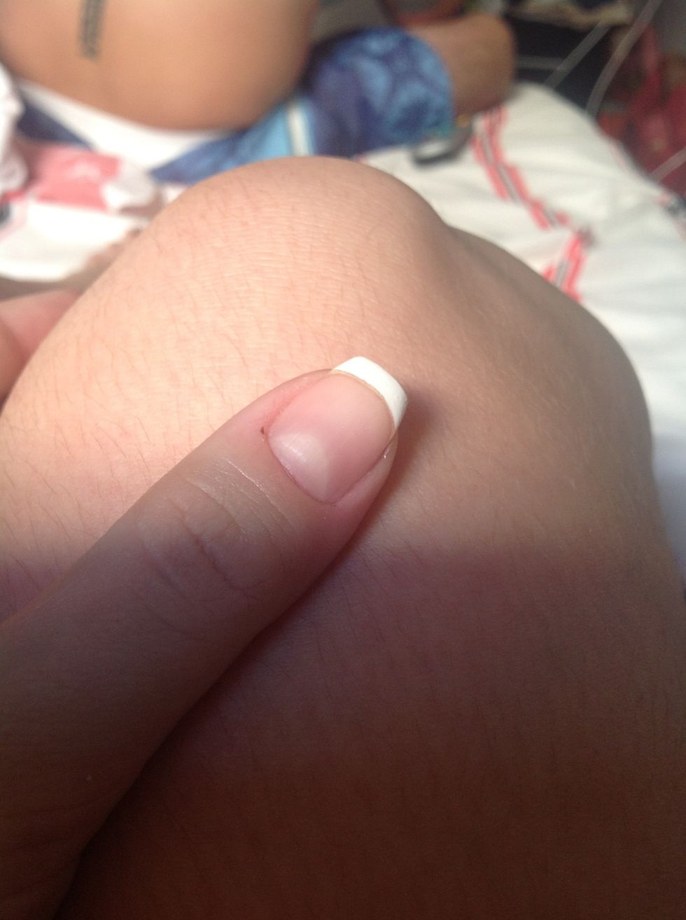 Waiting the polish to dry