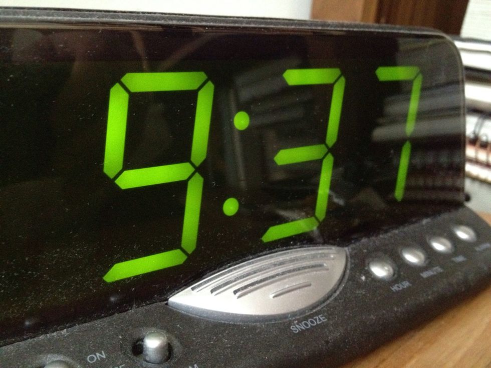 Wake up early. But not too much.