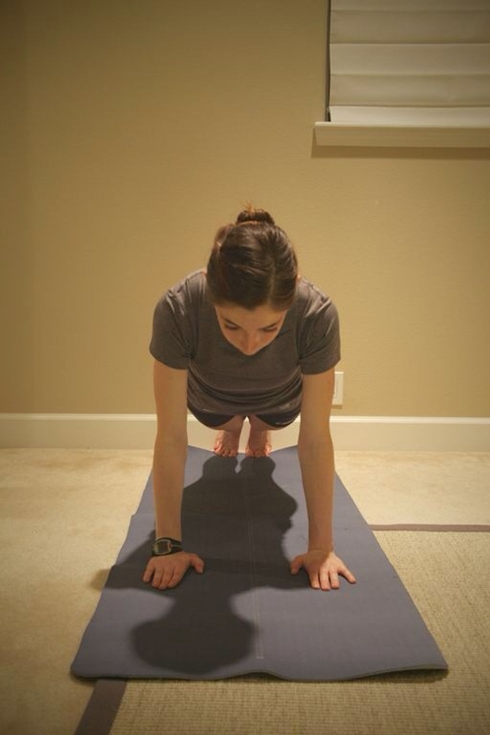 Wall Walks Part 1: start in plank position with feet against wall. Walk legs up wall and hands back towards wall