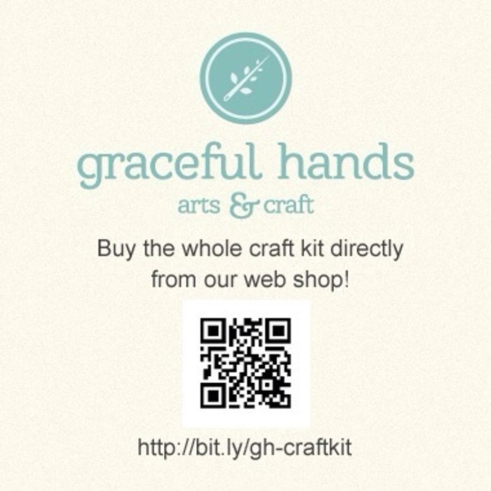Want to make one yourself? But with no idea to start. Just buy a ready to made craft kit and enjoy!