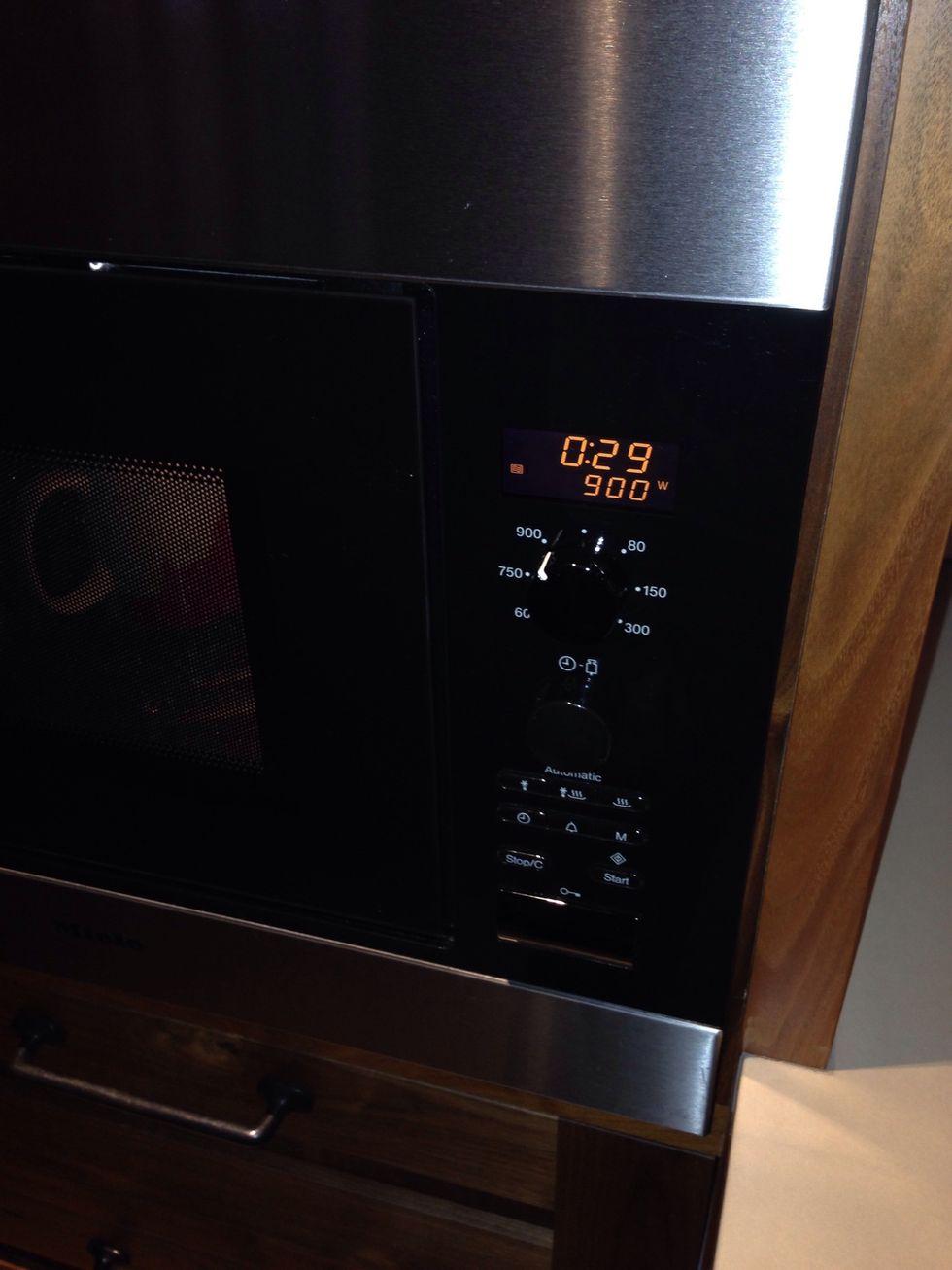 Warm for about 30 seconds until slightly melted