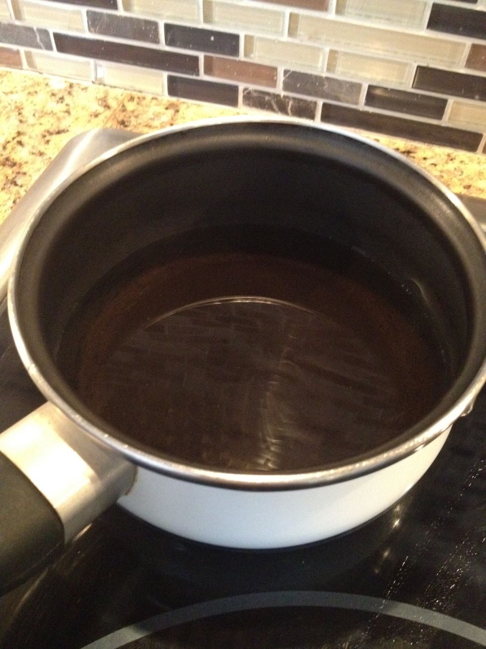 Warm up the water. I'm making 1 serving so I like to add 50/50 milk. Up to you how milklyyou prefer tea