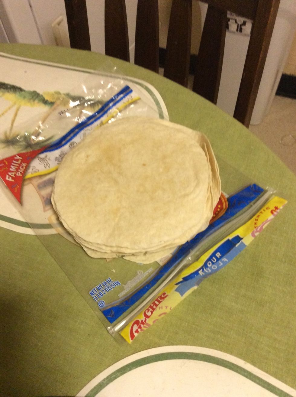 Warm you tortilla wraps up