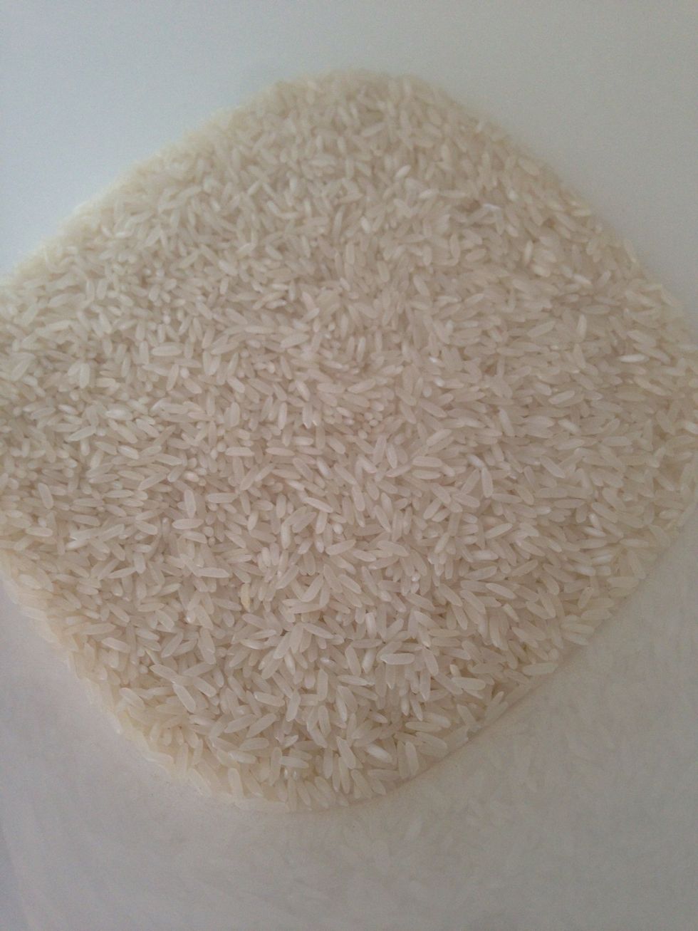 Wash 2 and a half cups of rice (I use Jasmine because of the better flavor, but Persians usually use longer grains like Basmati)