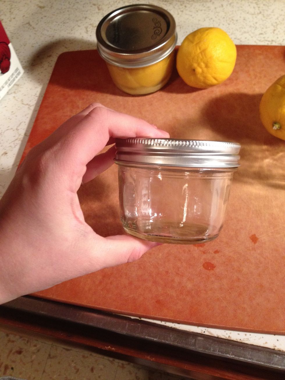 Wash and dry the jar(s) you plan to use. Any size jar will work. Sterilization is not necessary for this kind of preserving, since the citrus and salt will work together to preserve the lemons