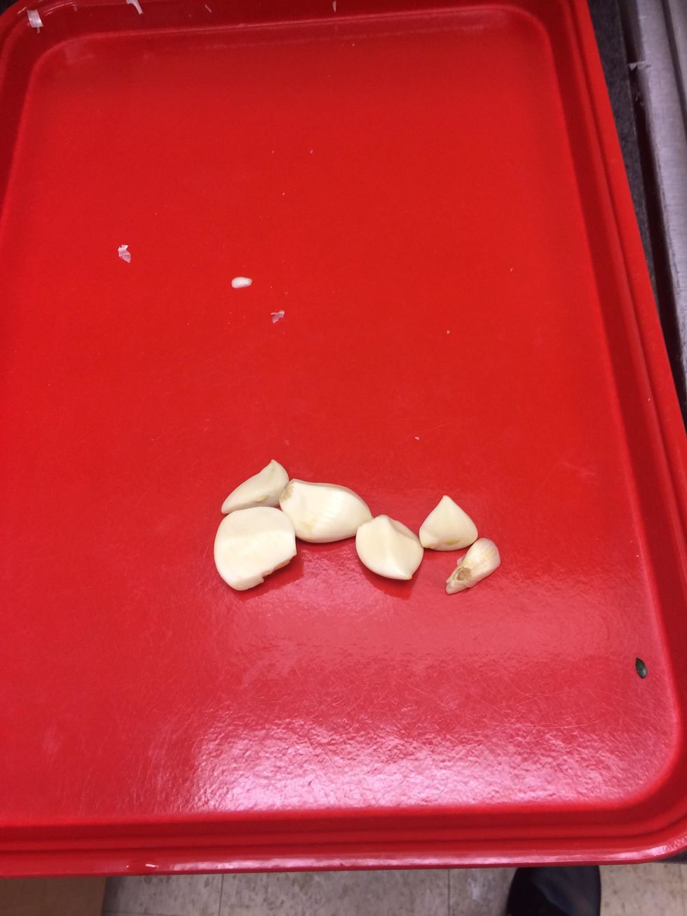 wash and mince garlic