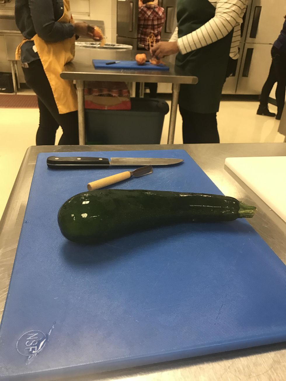 wash both the zucchini and the radish.